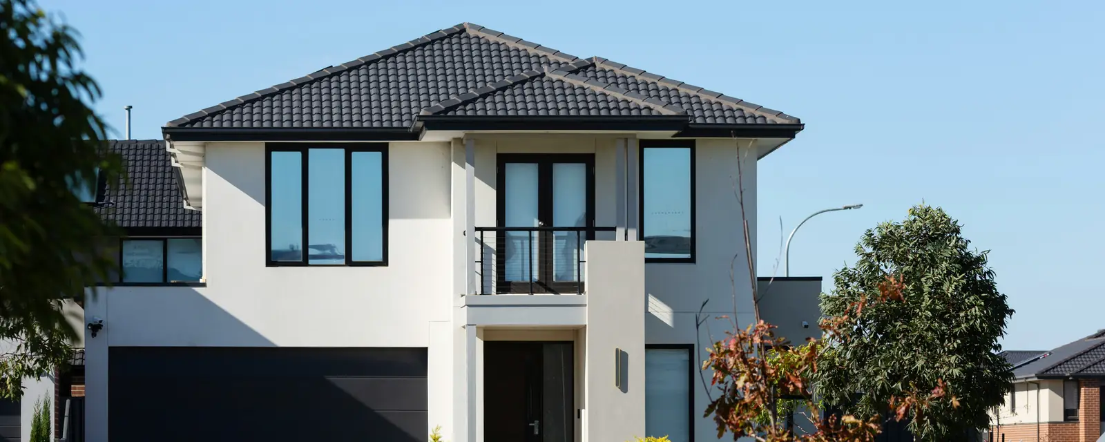 A newer two-story suburban house